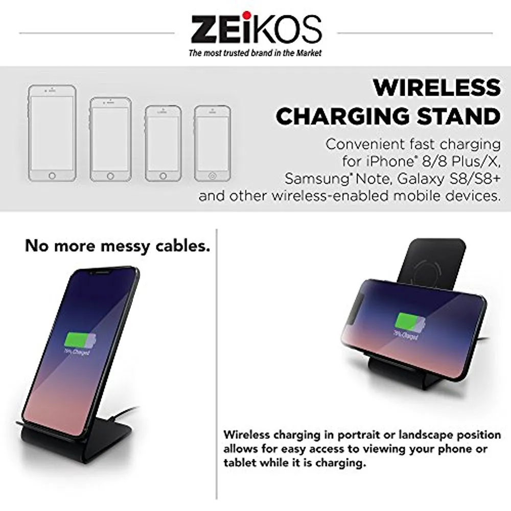 10W Fast Wireless Charger Pad Stand