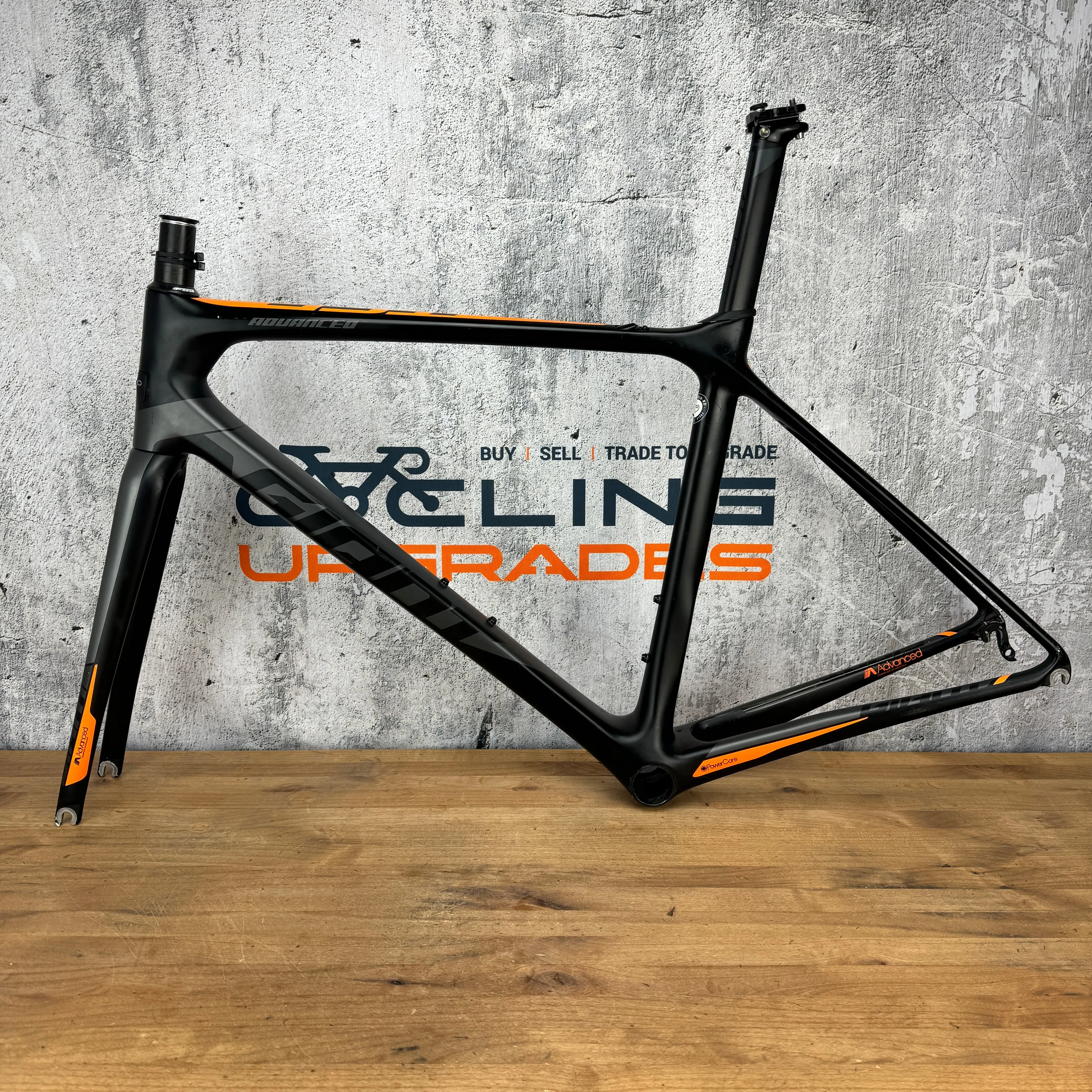 2016 Giant TCR Advanced Medium (55cm TT) Rim Brake Carbon Frameset 700c