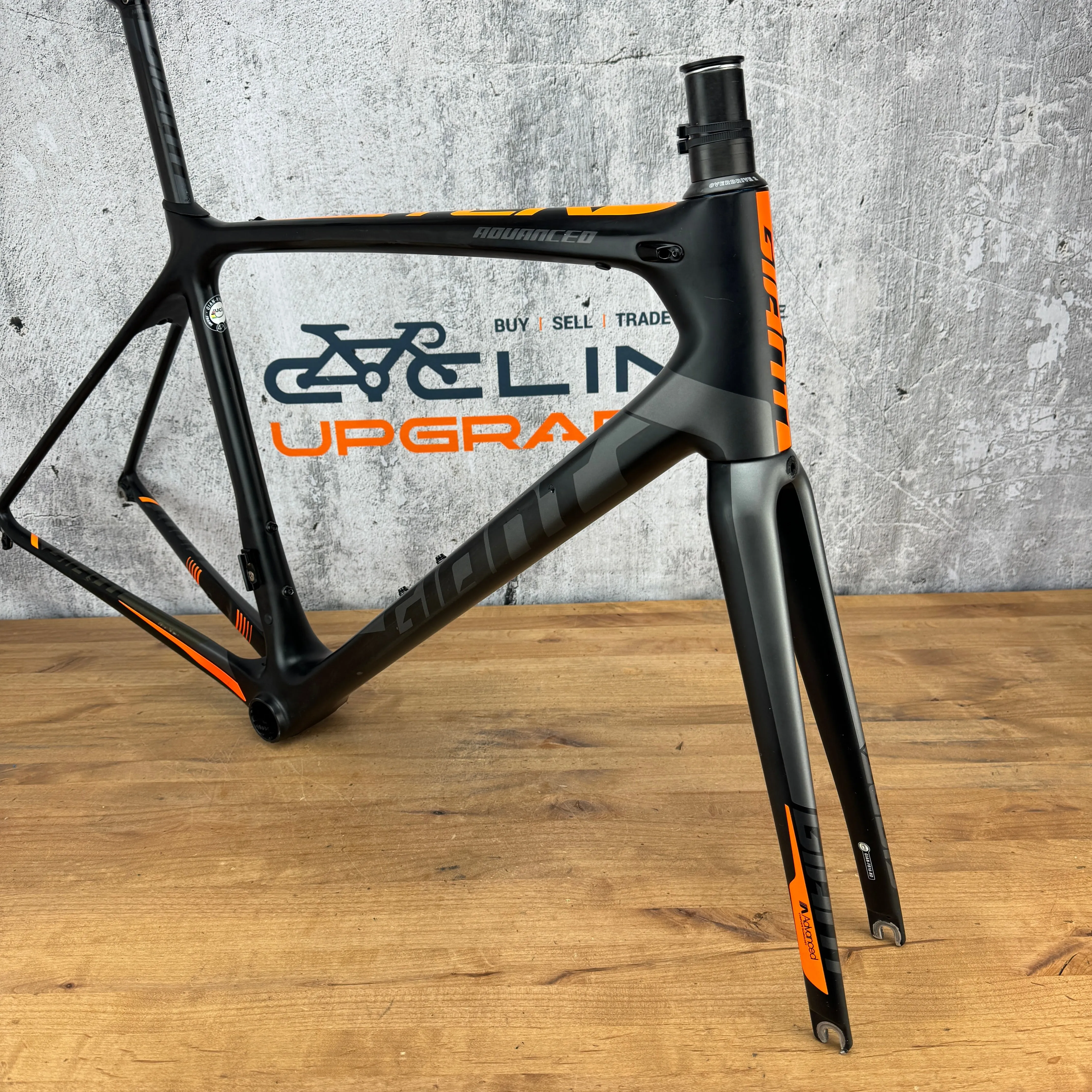 2016 Giant TCR Advanced Medium (55cm TT) Rim Brake Carbon Frameset 700c