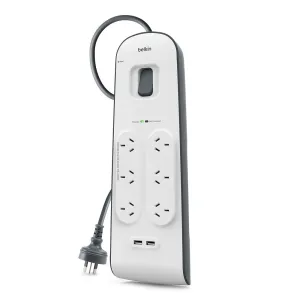 2.4 Amp USB Charging 6-outlet Surge Protection Strip