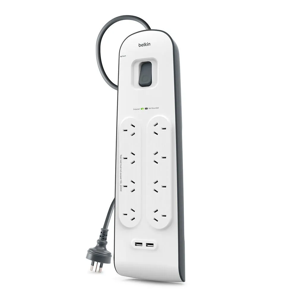 2.4 Amp USB Charging 8-outlet Surge Protection Strip