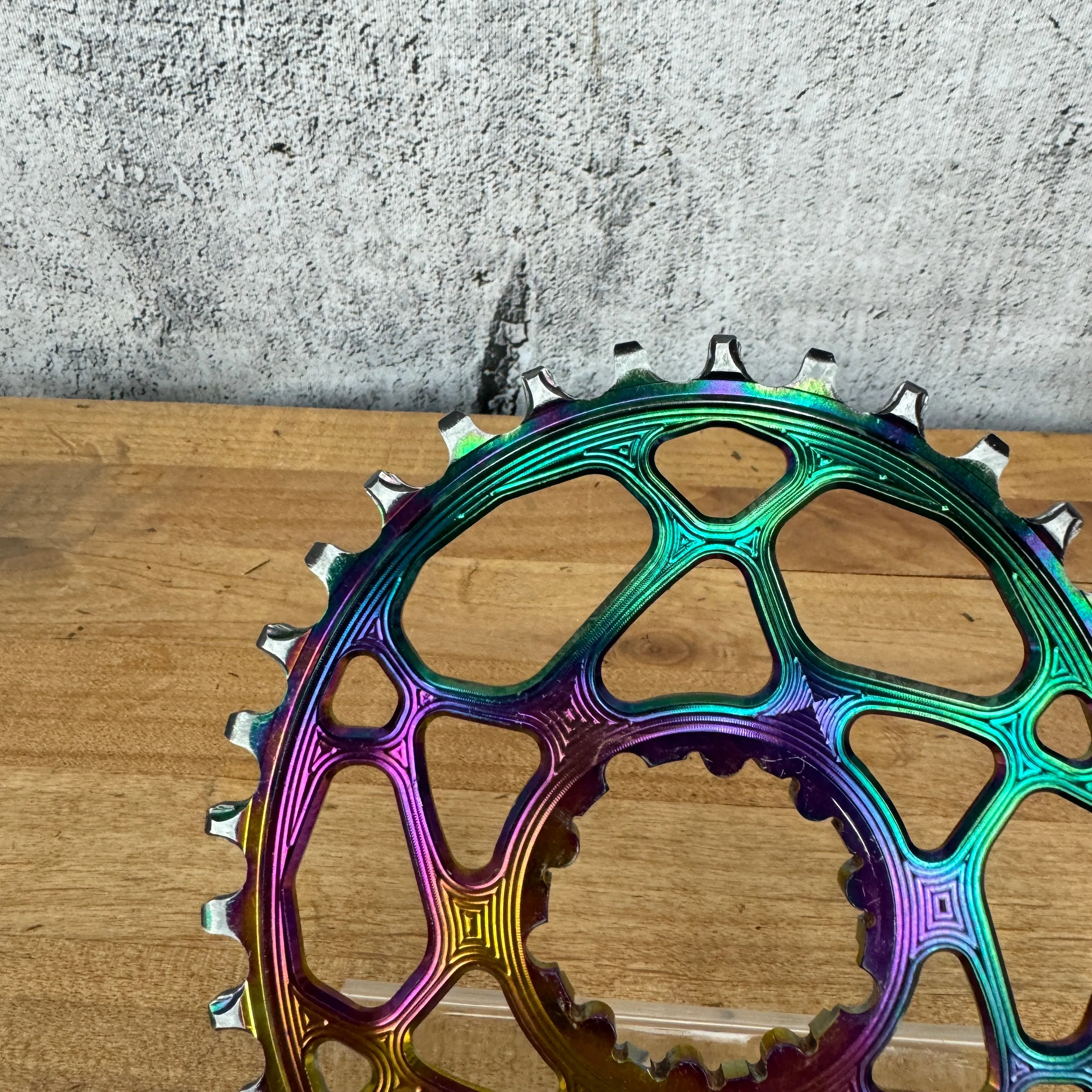 Absolute Black Oval Boost Direct Mount PVD RAINBOW 34t 1x Chainring for Sram