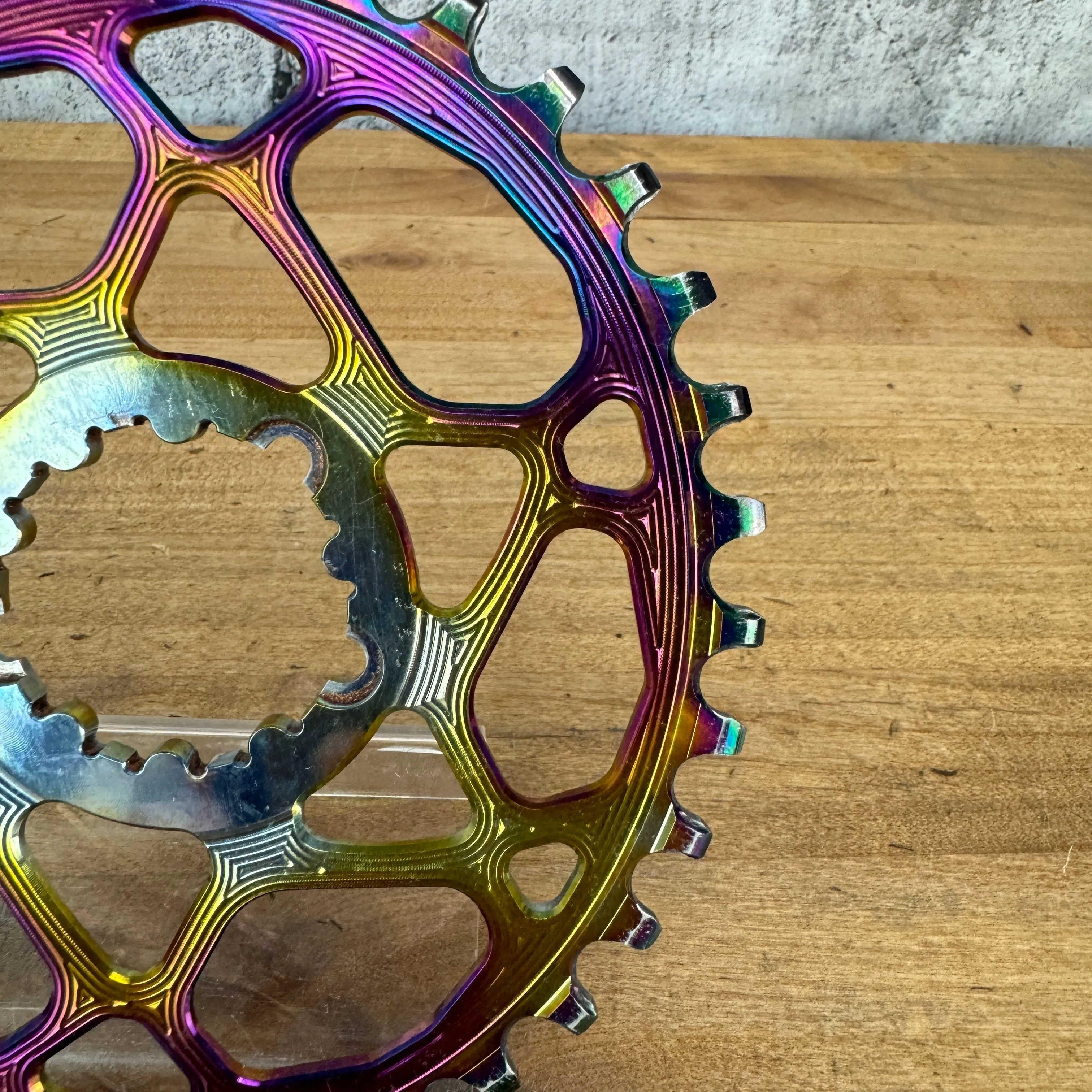 Absolute Black Oval Boost Direct Mount PVD RAINBOW 34t 1x Chainring for Sram