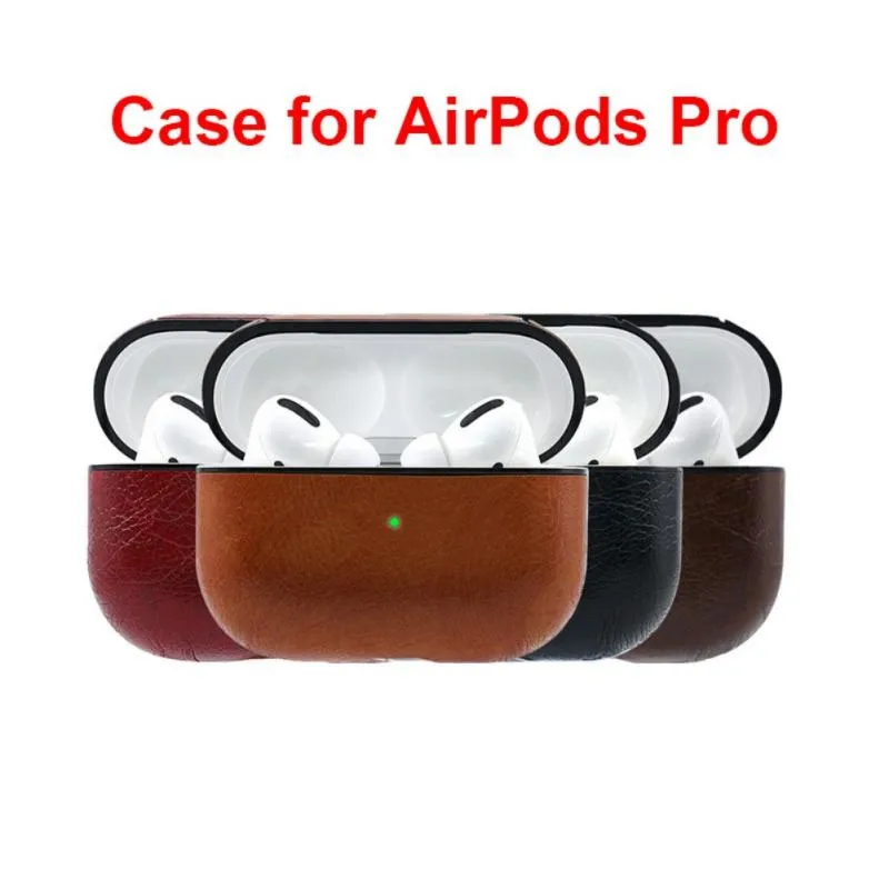 Airpods Pro Leather Case For airpods 3 pro case cover Wireless Bluetooth Headphone Adapter Cover - US Fast Shipping