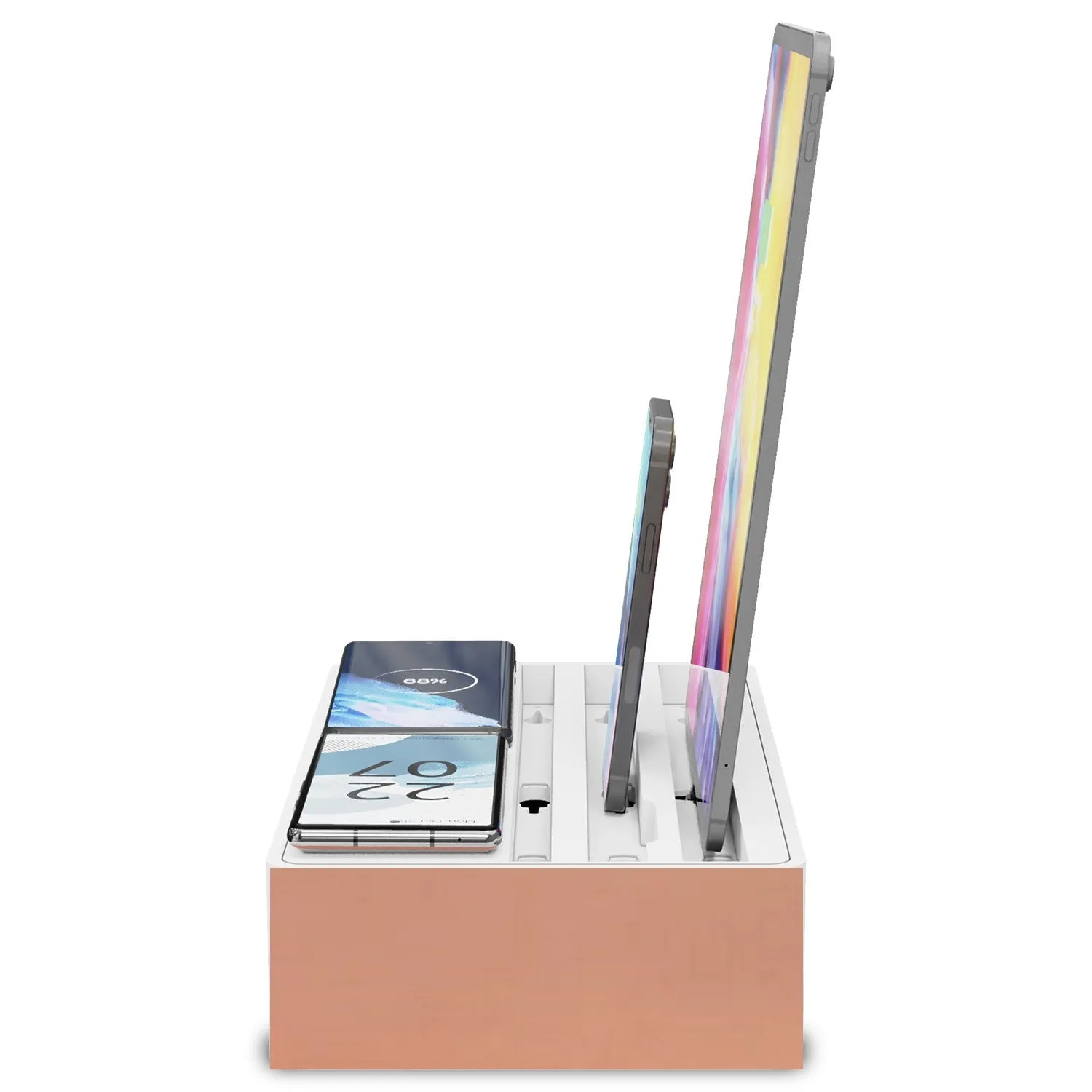 ALLDOCK Wireless FAMILY Aluminium Rose Gold & White