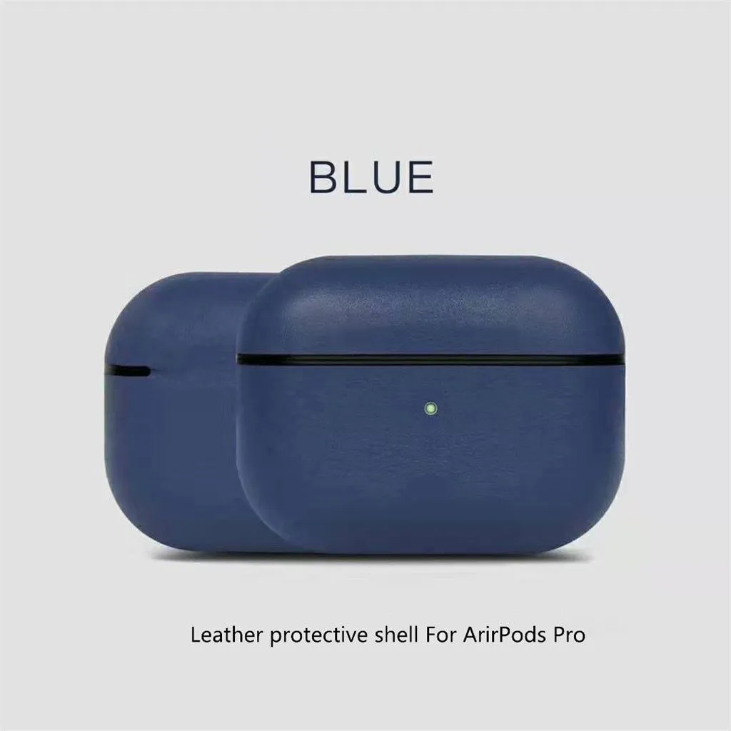 apple AirPods Pro Genuine Leather Earphone Protective Case Skin Cover Hot Against Bumps resistant Super Thin Shockproof - US Fast Shipping