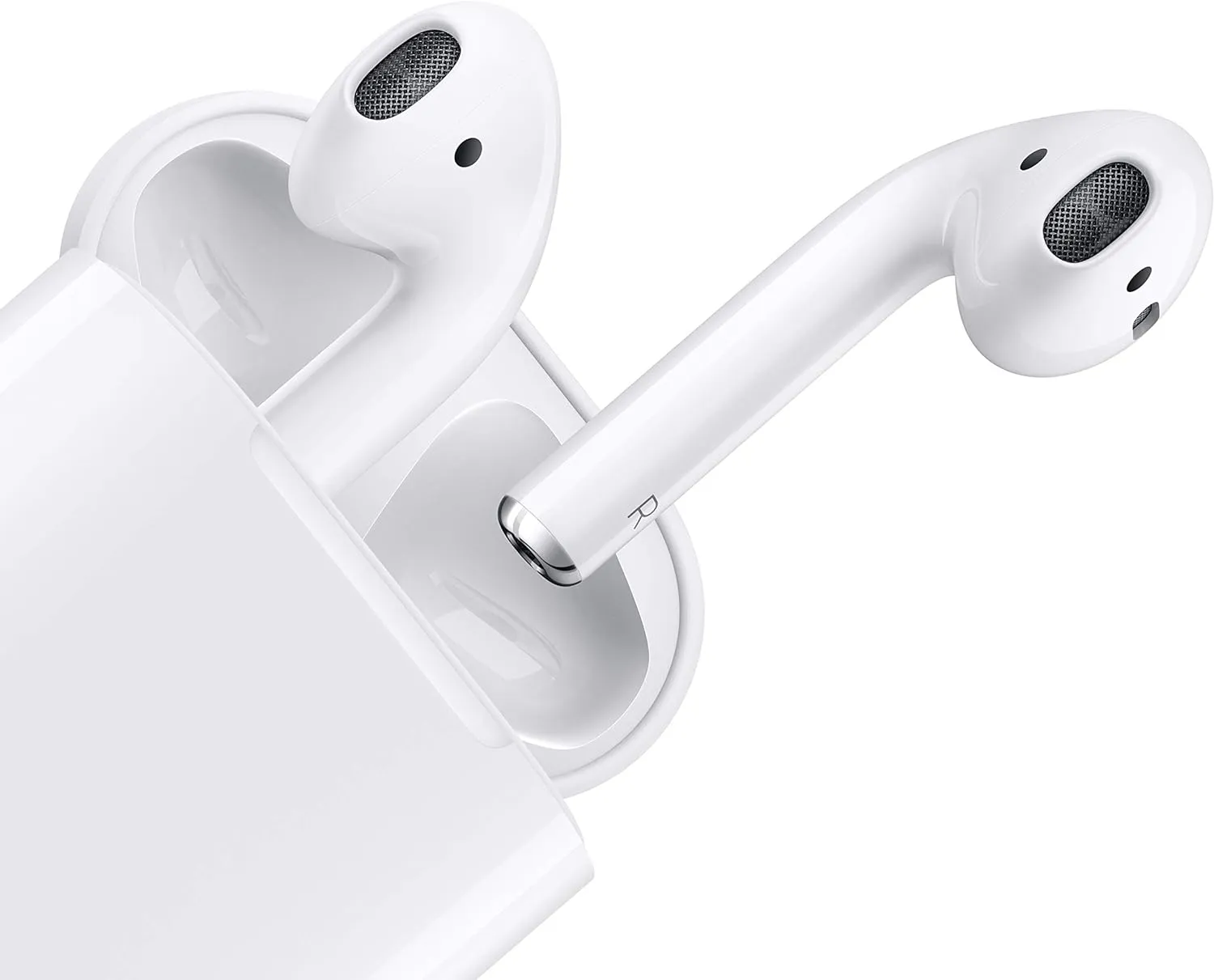 Apple AirPods with Charging Case (2nd Generation) (MV7N2AM/A) - With Cleaning Cloth and USB Power Adapter (Renewed) - Reconditioned