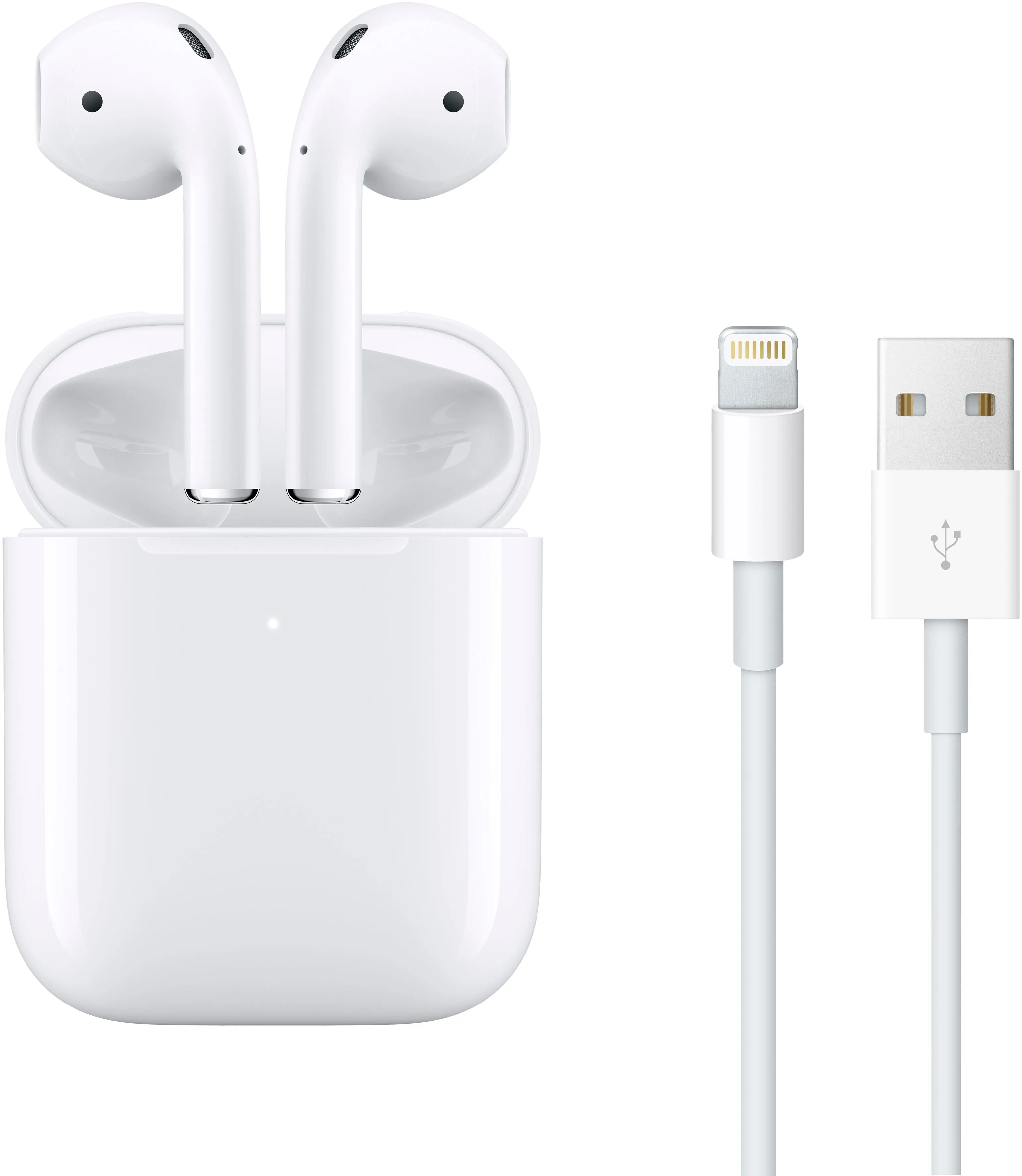 Apple AirPods with Wired Charging (2nd Gen) with Cable Ties   USB Charger