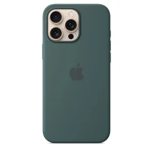 Apple iPhone 16 Pro Max Silicone Case with MagSafe and Camera Control - Lake Green