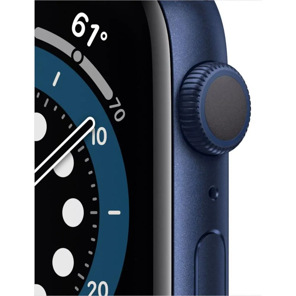 Apple Watch Series 6 (2020) GPS 44 mm - Aluminium Blue - Sport band Blue