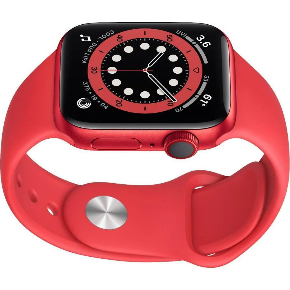 Apple Watch Series 6 (2020) GPS   Cellular 44 mm - Aluminium Red - Sport band Red