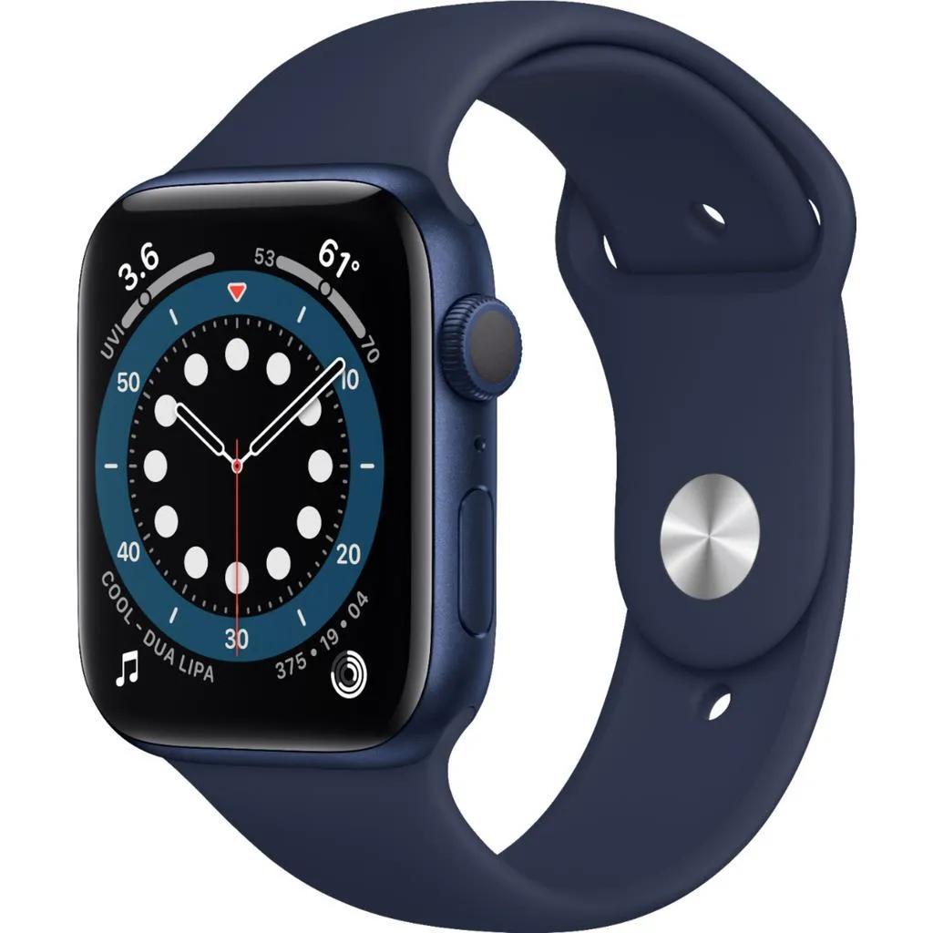 Apple Watch Series 7 (2021) GPS 41 mm - Aluminium Midnight - Sport band Blue