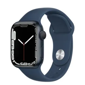 Apple Watch Series 7 (2021) GPS 41 mm - Aluminium Midnight - Sport band Blue