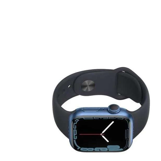 Apple Watch Series 7 (2021) GPS   Cellular 41 mm - Aluminium Blue - Sport band Black