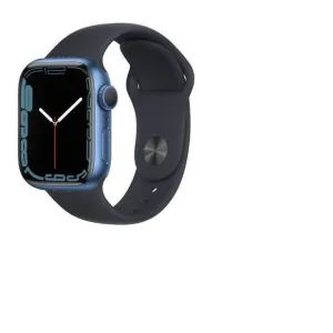 Apple Watch Series 7 (2021) GPS   Cellular 41 mm - Aluminium Blue - Sport band Black