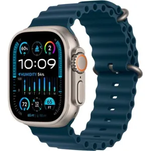 Apple Watch Ultra 2 (2023) GPS   Cellular 49 mm - Titanium Natural Titanium - Ocean band Blue