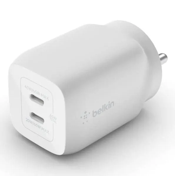 Belkin Boost GaN Dual Wall Charger 65W