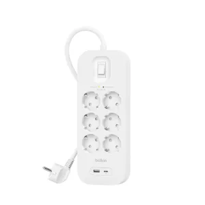 Belkin Connect White 6 Ac Outlet(S) 2 M