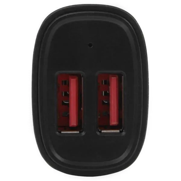 Black Dual Usb Car Charger