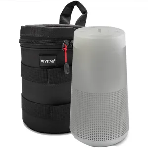 Bose SoundLink Revolve Bluetooth Speaker Lux Gray with Vivitar 6 Inch Case