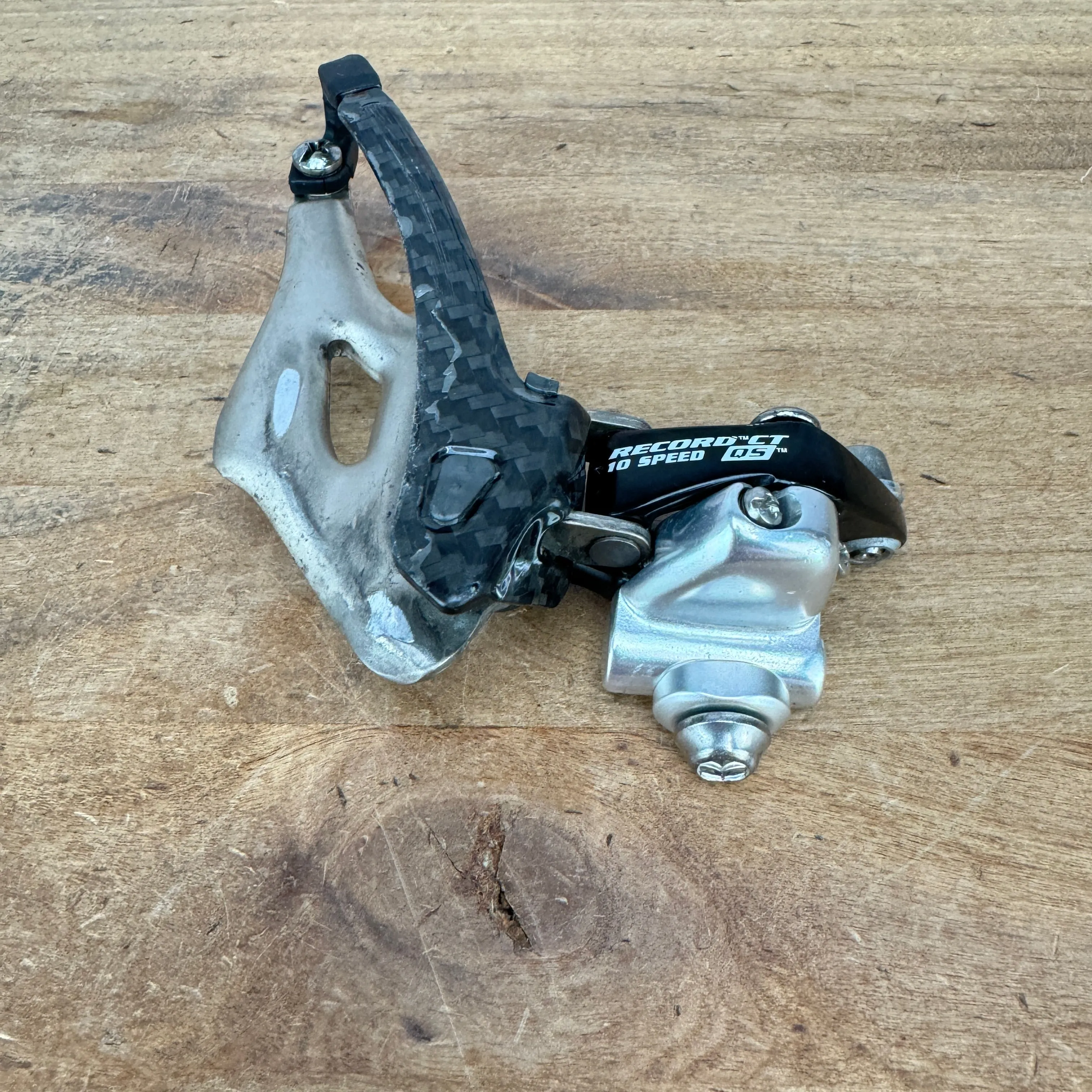 Campagnolo Record CT QS 10-Speed Braze-On Carbon Bike Front Derailleur 76g