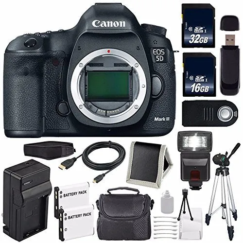 Canon EOD 5D III Digital Camera International Model   LP-E6 Battery   32GB Card   16GB Memory Card Deluxe Bundle