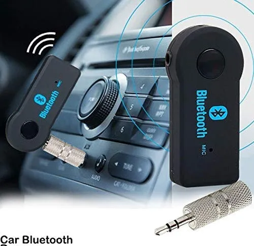 Car Bluetooth Wireless Adapter Dongle BT350 3.5mm Jack Aux Cable Audio Receiver with MIC Speaker Stereo System FM Transmitter Music Receiver