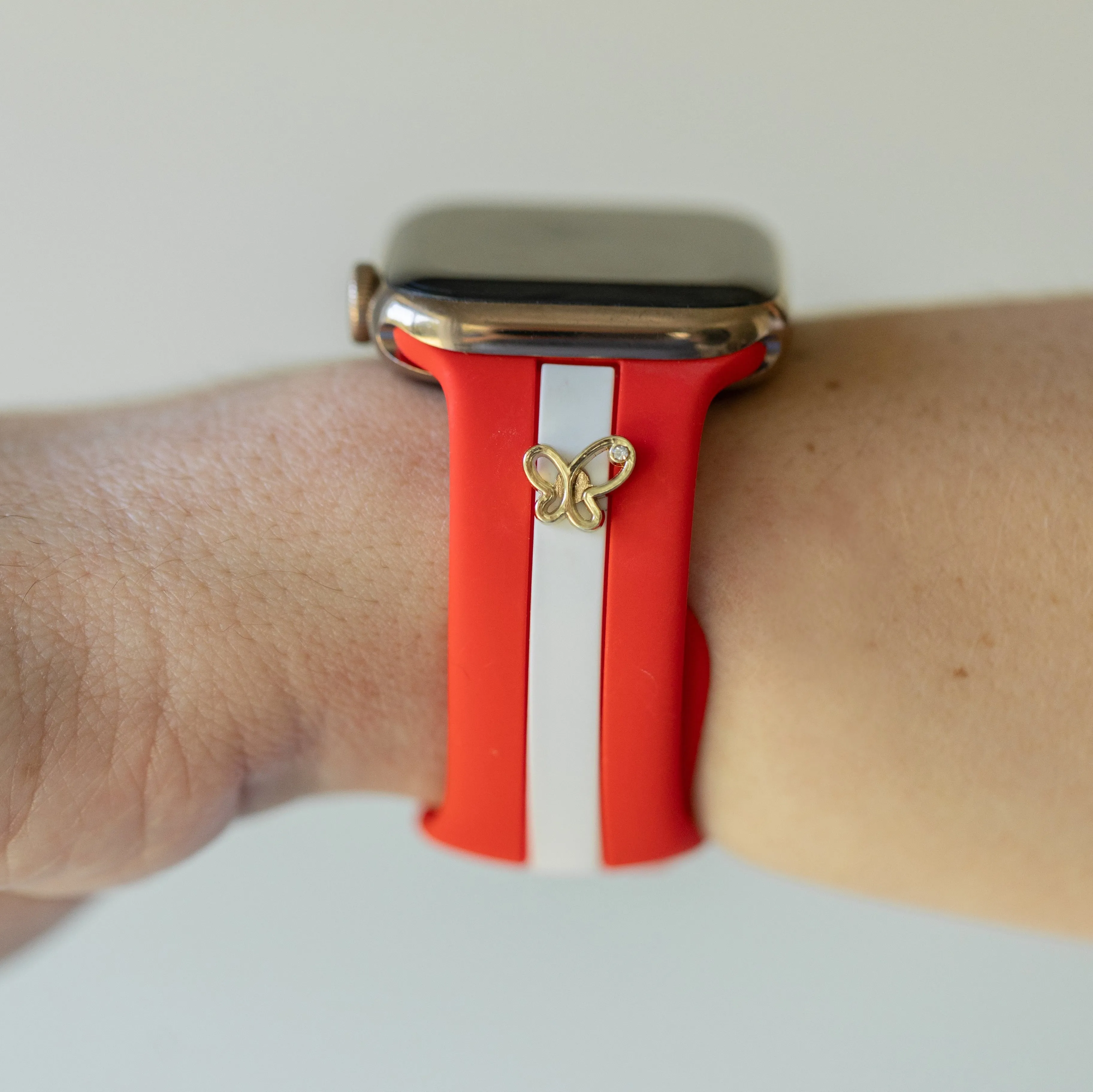 Chasing Butterflies 🦋Red & White Smart Watch Band