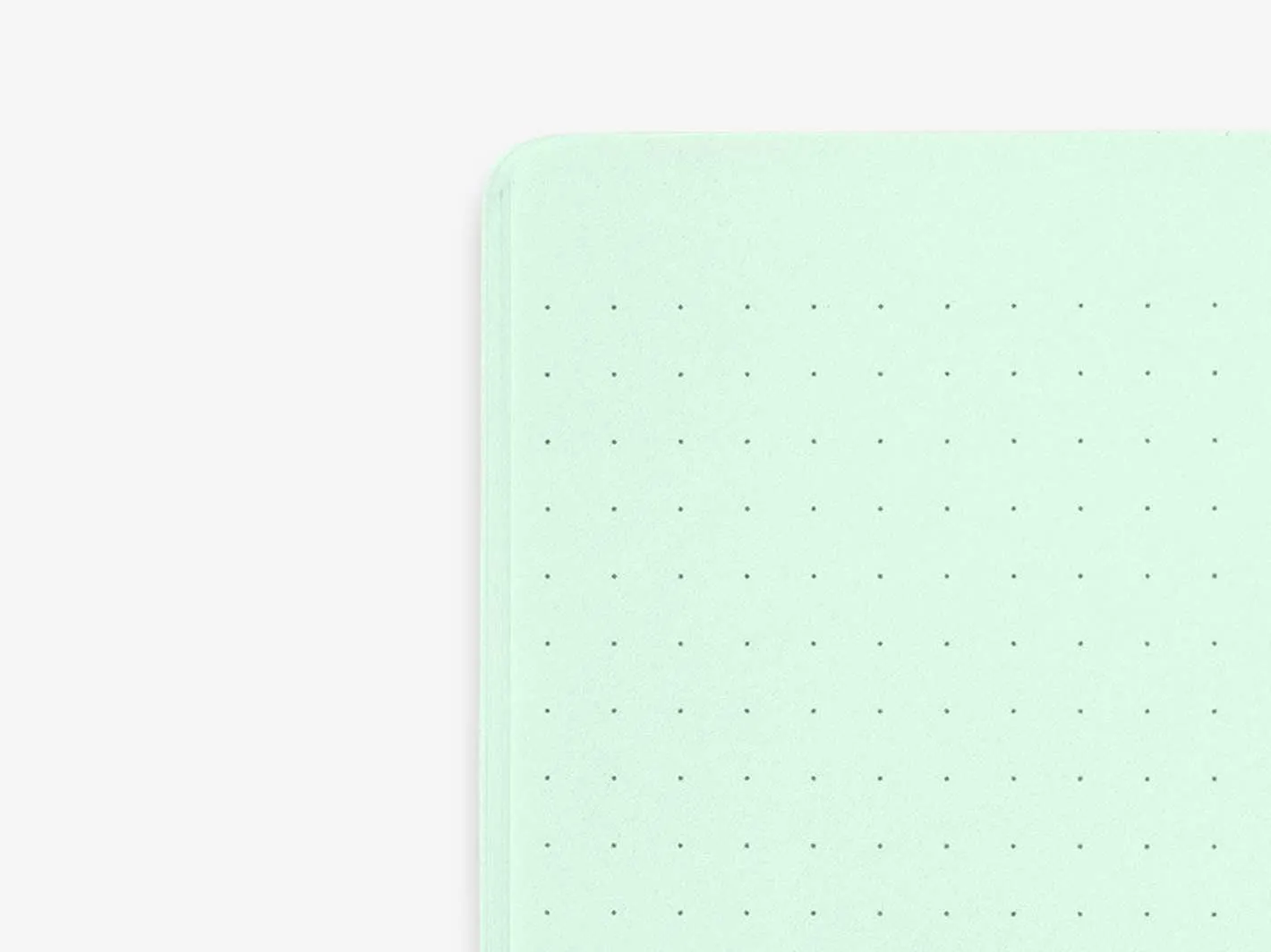 Color Dot Grid Notebook Green