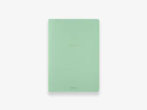 Color Dot Grid Notebook Green