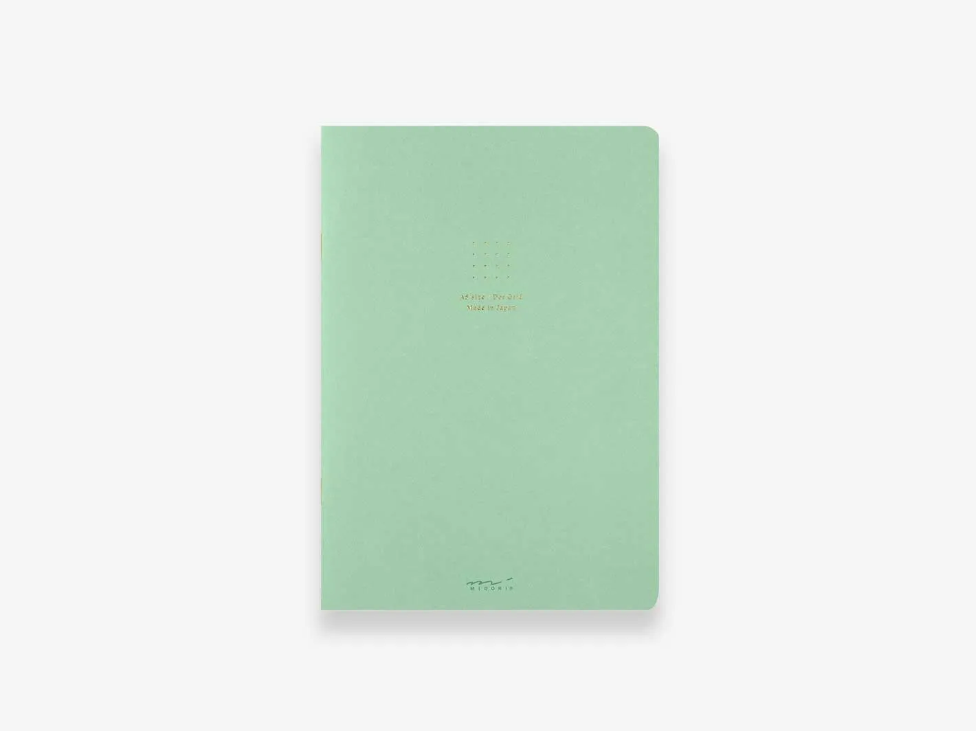 Color Dot Grid Notebook Green