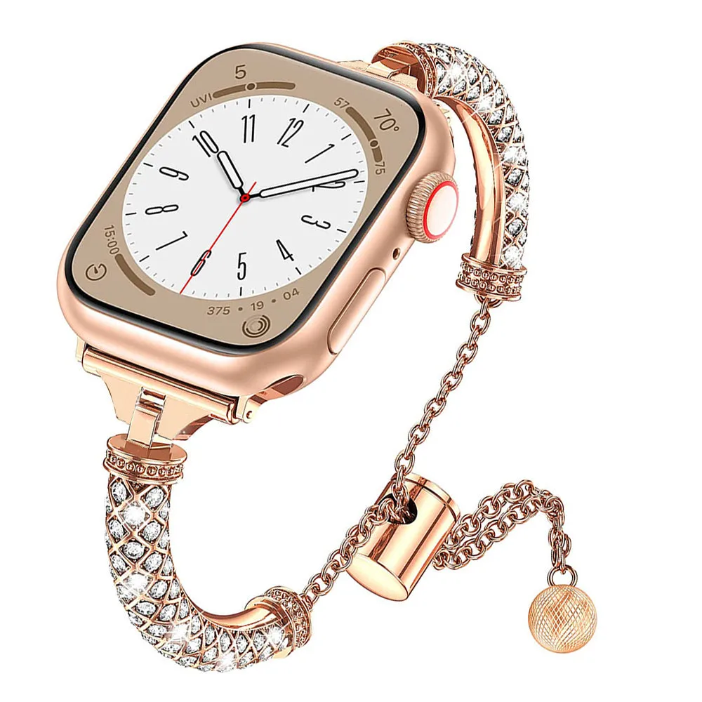 Dainty Diamond Loop Bracelet For Apple Watch Multiple Colors Available