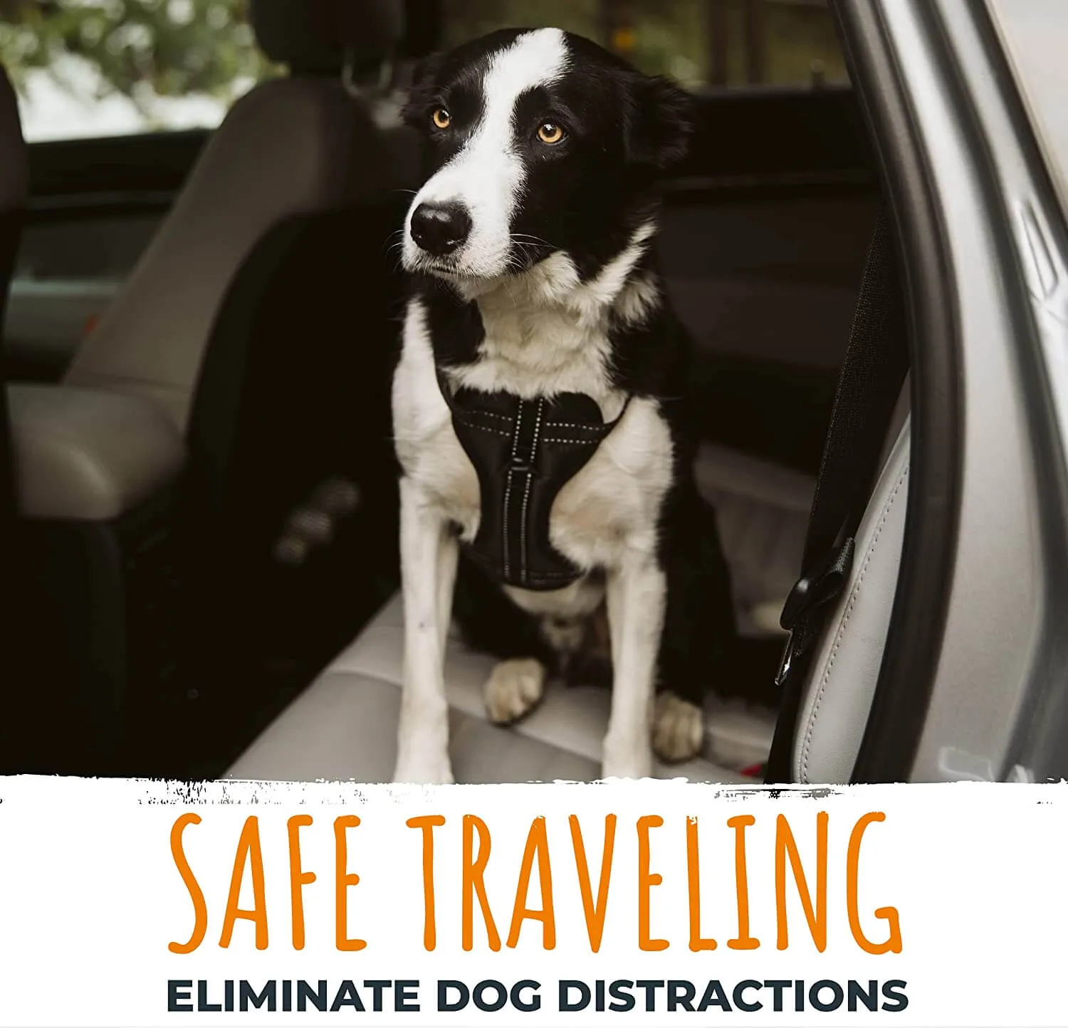 Dog Car Safety Belt - All-Metal Latch Hook for Secure Travel