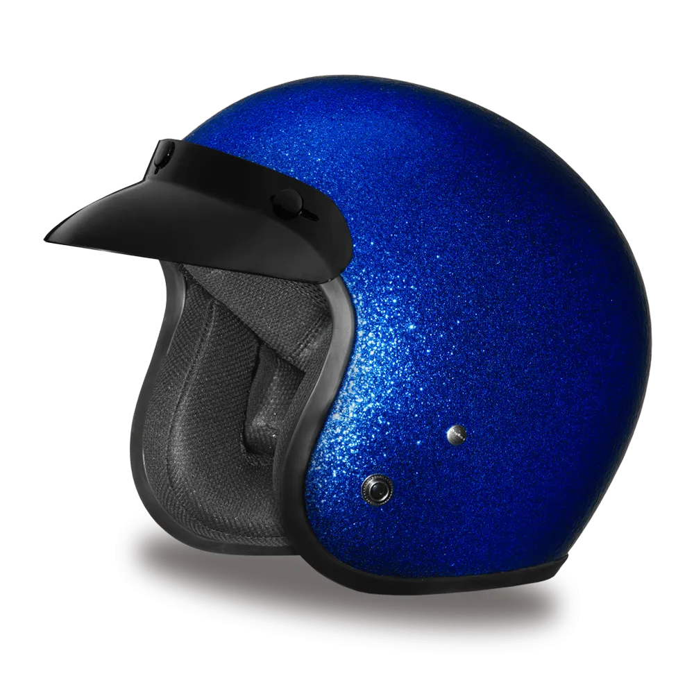 D.O.T. Daytona Cruiser 3/4 Shell Helmet 7 Different Colors