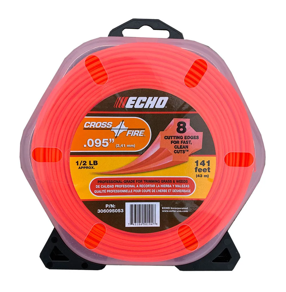 ECHO .095 Nylon Cross Fire Trimmer Line 0.5lb Roll