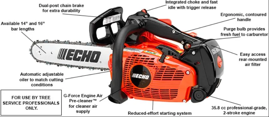 ECHO CS-355T Top Handle Chainsaw with 14" Bar