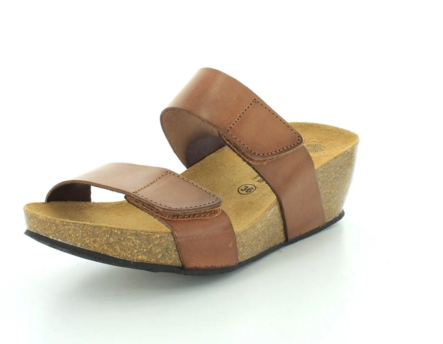 Eric Michael Liat Adjustable Strap Cork Wedge Sandal