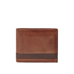 Fossil Men Quinn Flip Id Bifold |ML3644200| Brown