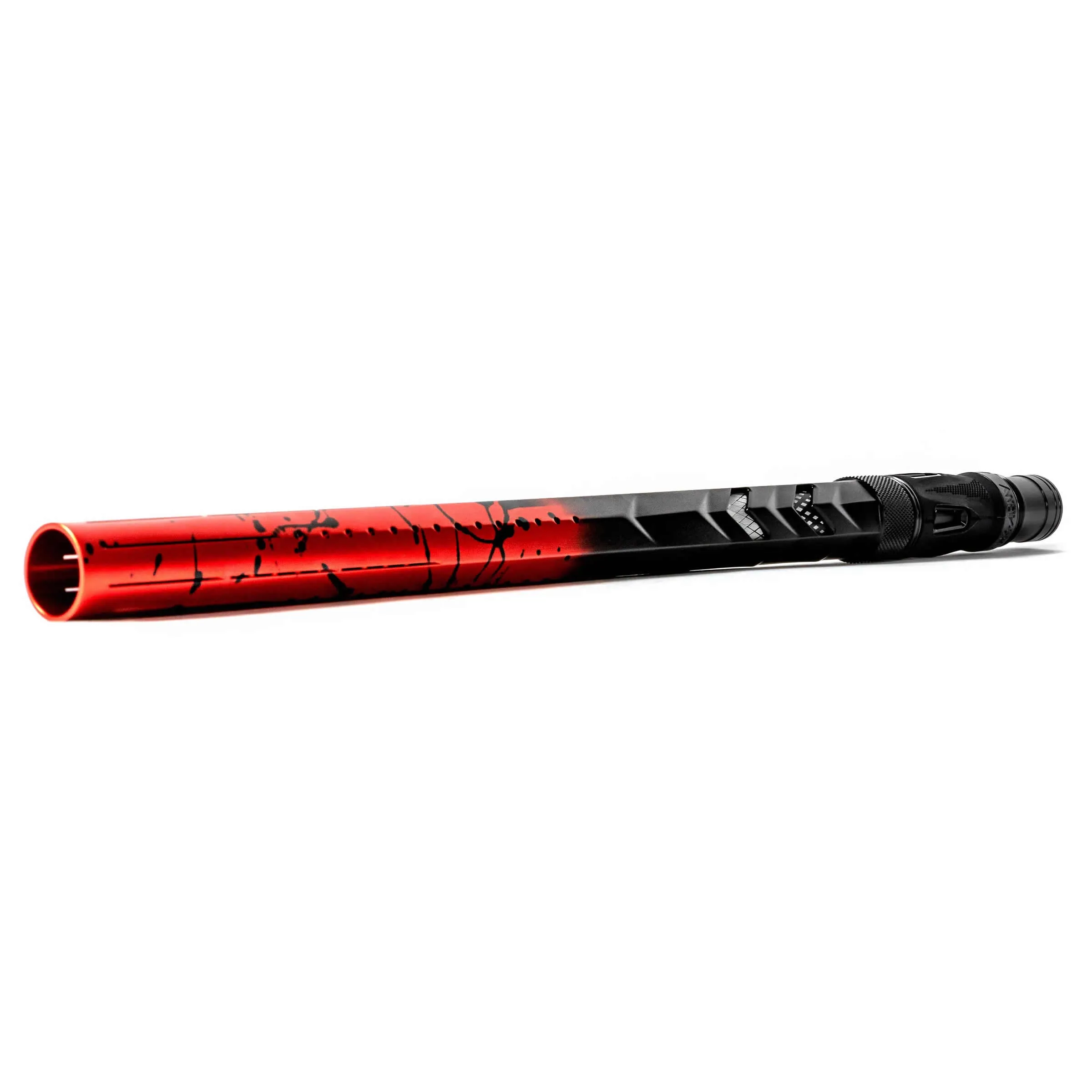 HK Army LAZR Fossil Elite Barrel Kit - 15 inch - Color Inserts - Cocker Threads - Red/Black Splash