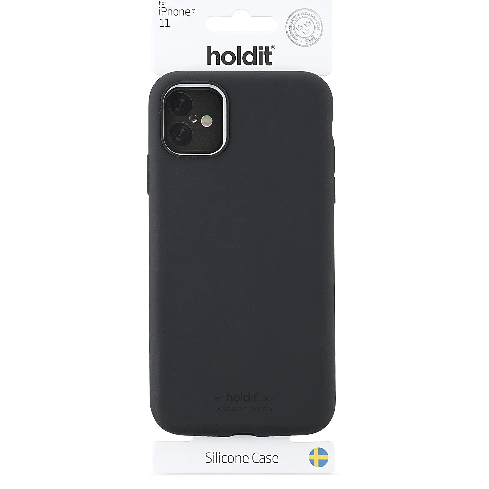 Holdit Phone Case Silicone for iPhone 11/XR - Black