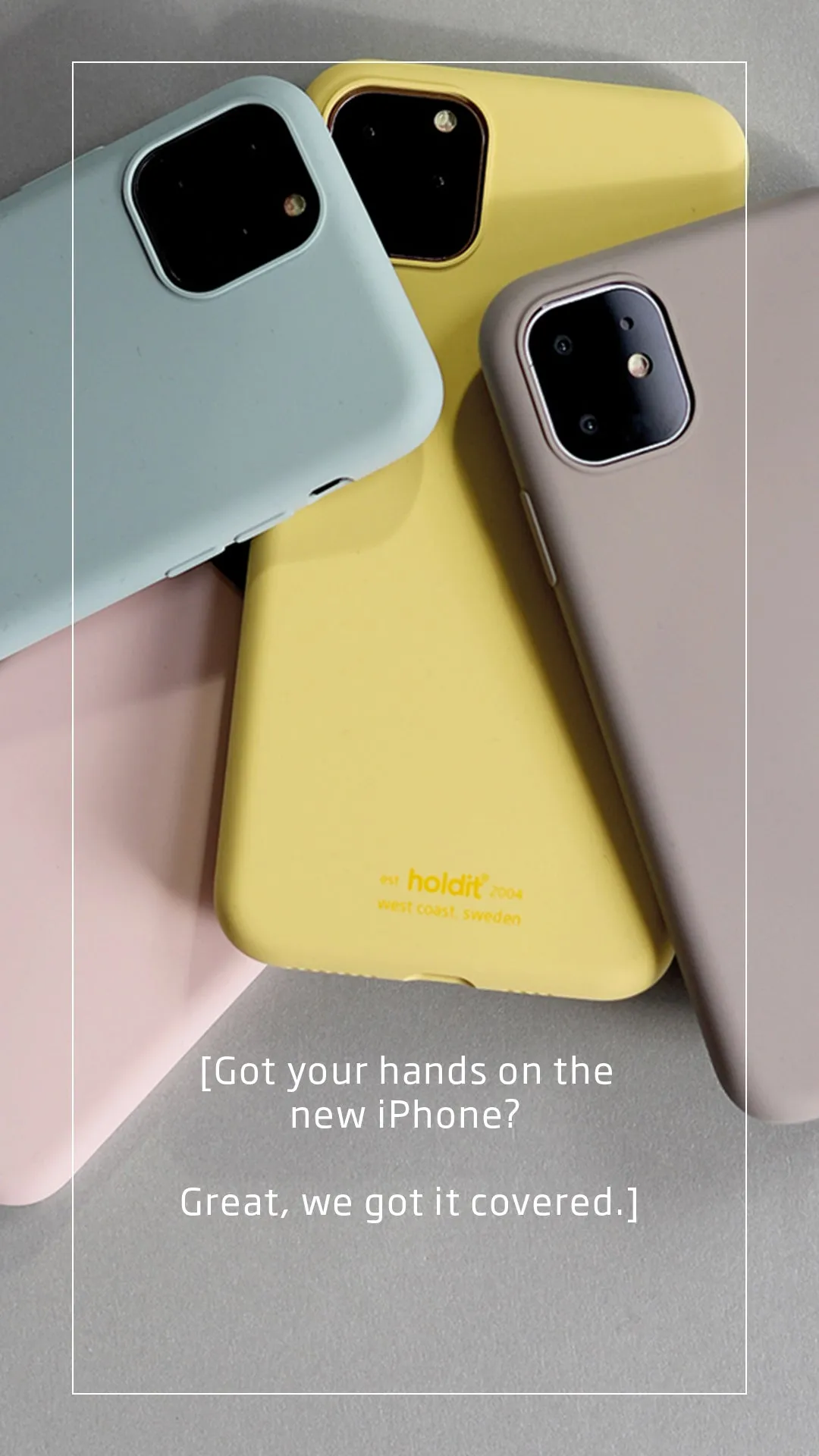 Holdit Phone Case Silicone for iPhone 11/XR - Black