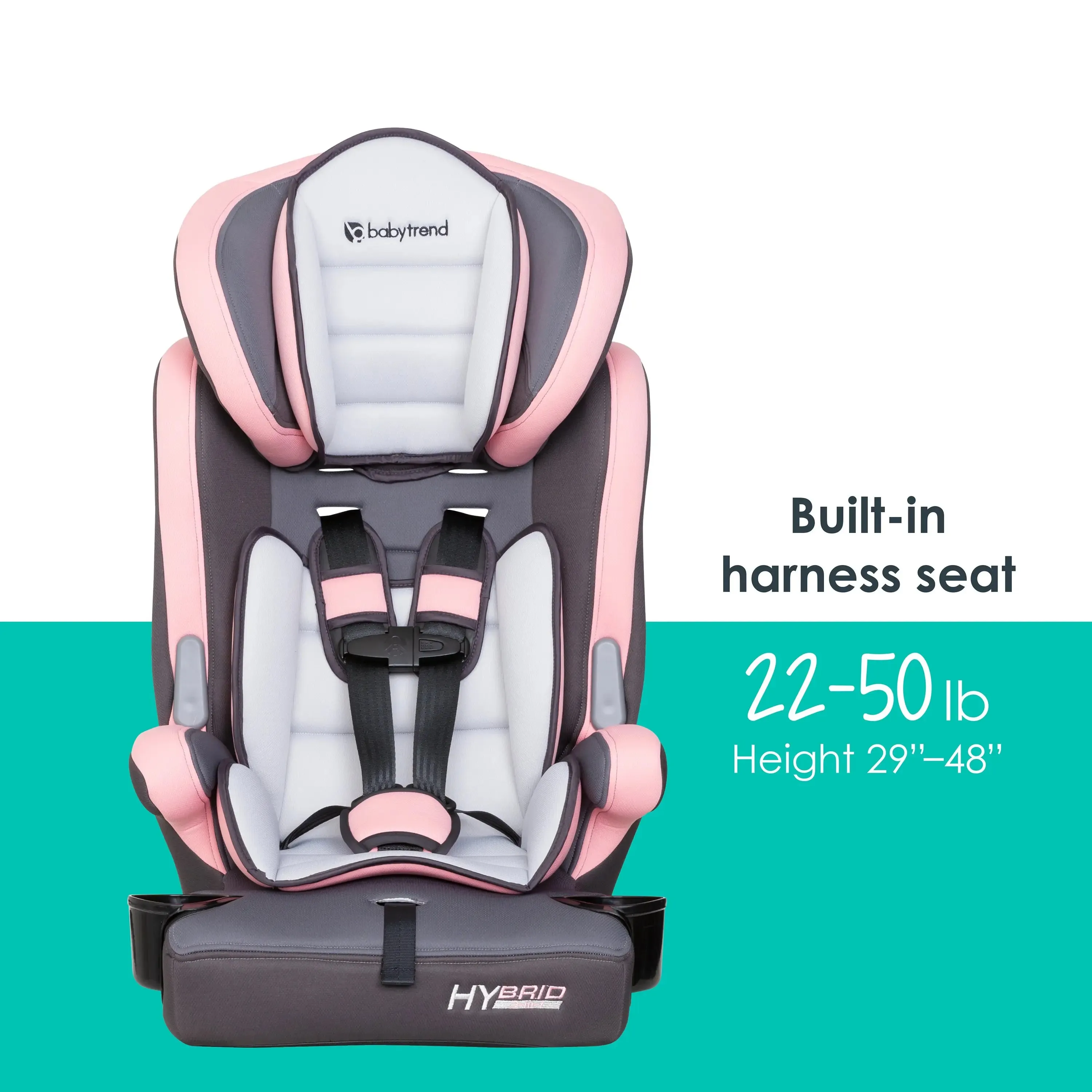 Hybrid™ 3-in-1 Combination Booster Car Seat - Desert Pink (Walmart Exclusive)