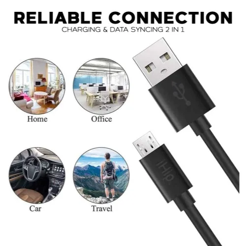 iHip 6ft Micro USB Charging Cable for Android