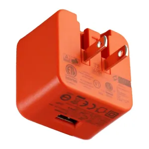 JBL (5V/2.3A) AC Adapter USB Wall Charger Travel Adapter - Orange