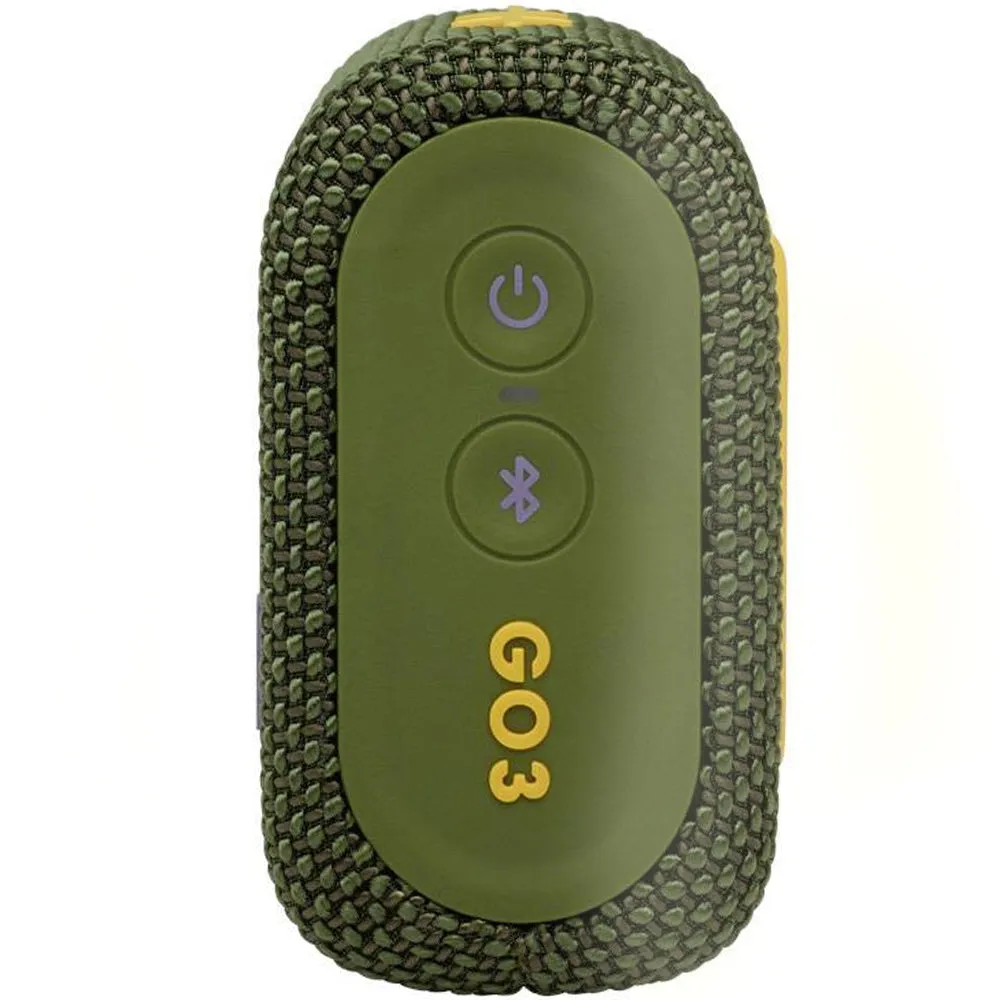 JBL Go 3 Portable Waterproof Wireless IP67 Dustproof Outdoor Bluetooth Speaker (Green)