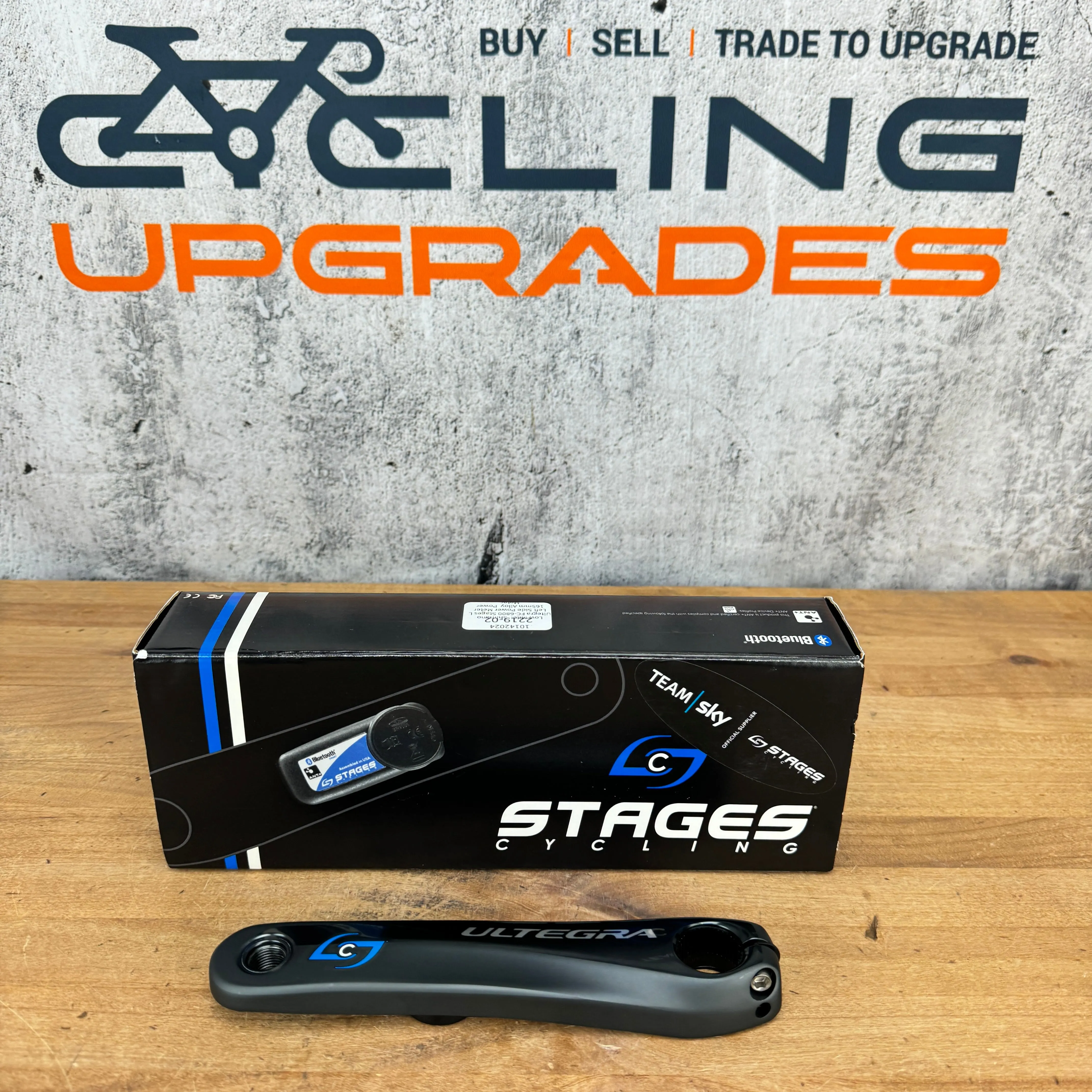 Low Mile! Stages Ultegra FC-6800 165mm Stages Crank Arm Power Meter Passed Recall