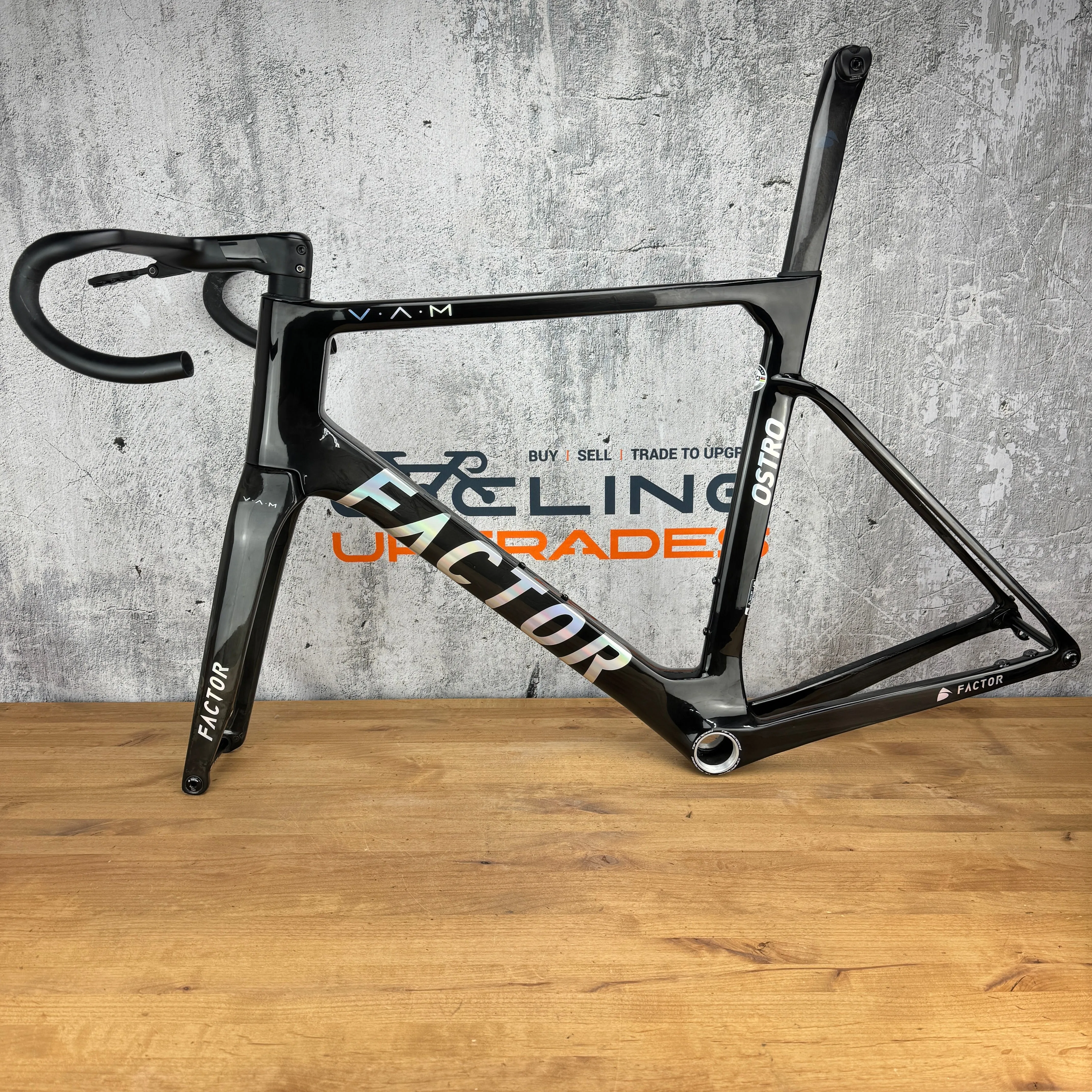 Mint! 2023 Factor Ostro VAM 58cm Carbon Disc Brake Frameset 700c 2280g