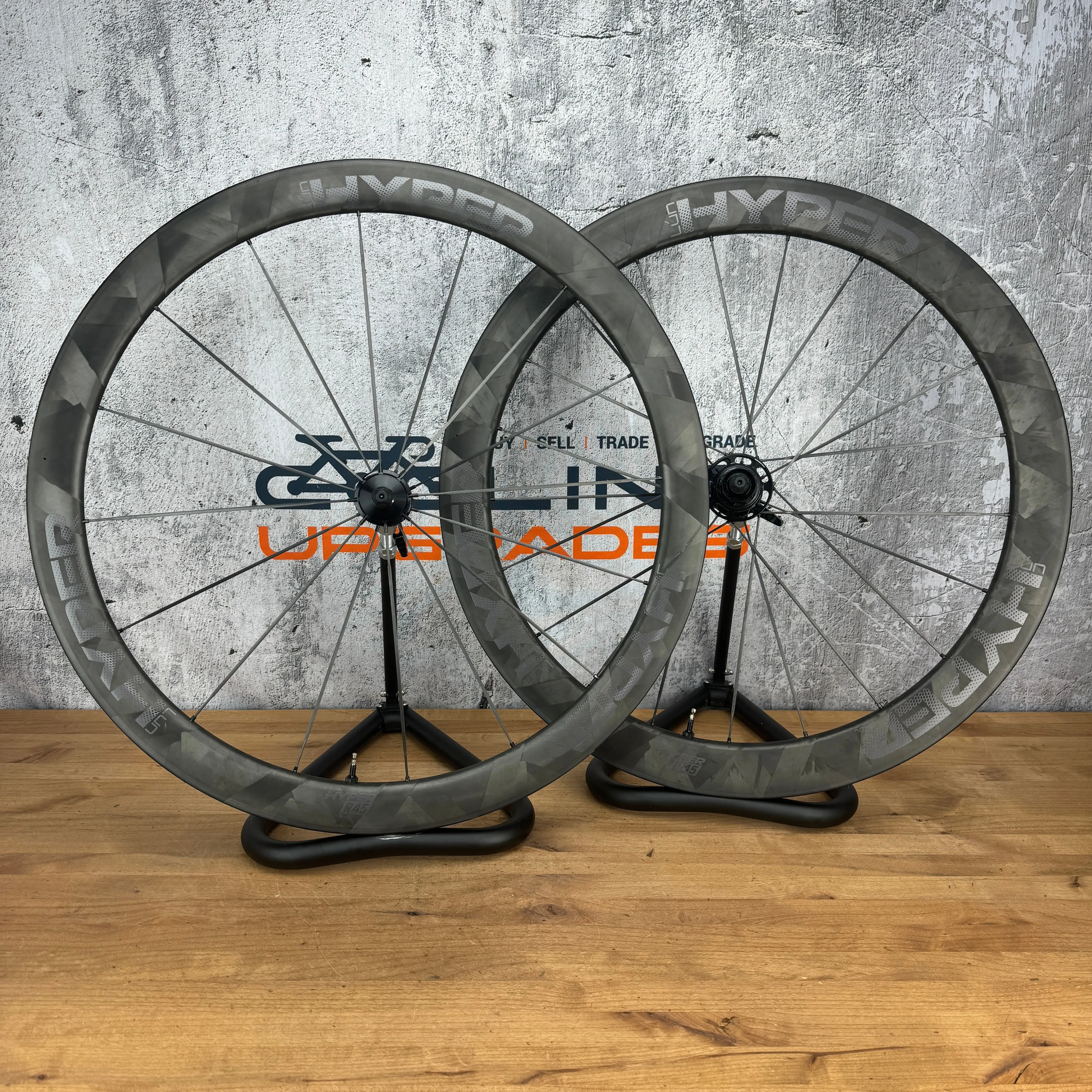 Mint! Winspace Lun Hyper R45 Carbon Tubeless Rim Brake Wheelset 700c 1369g