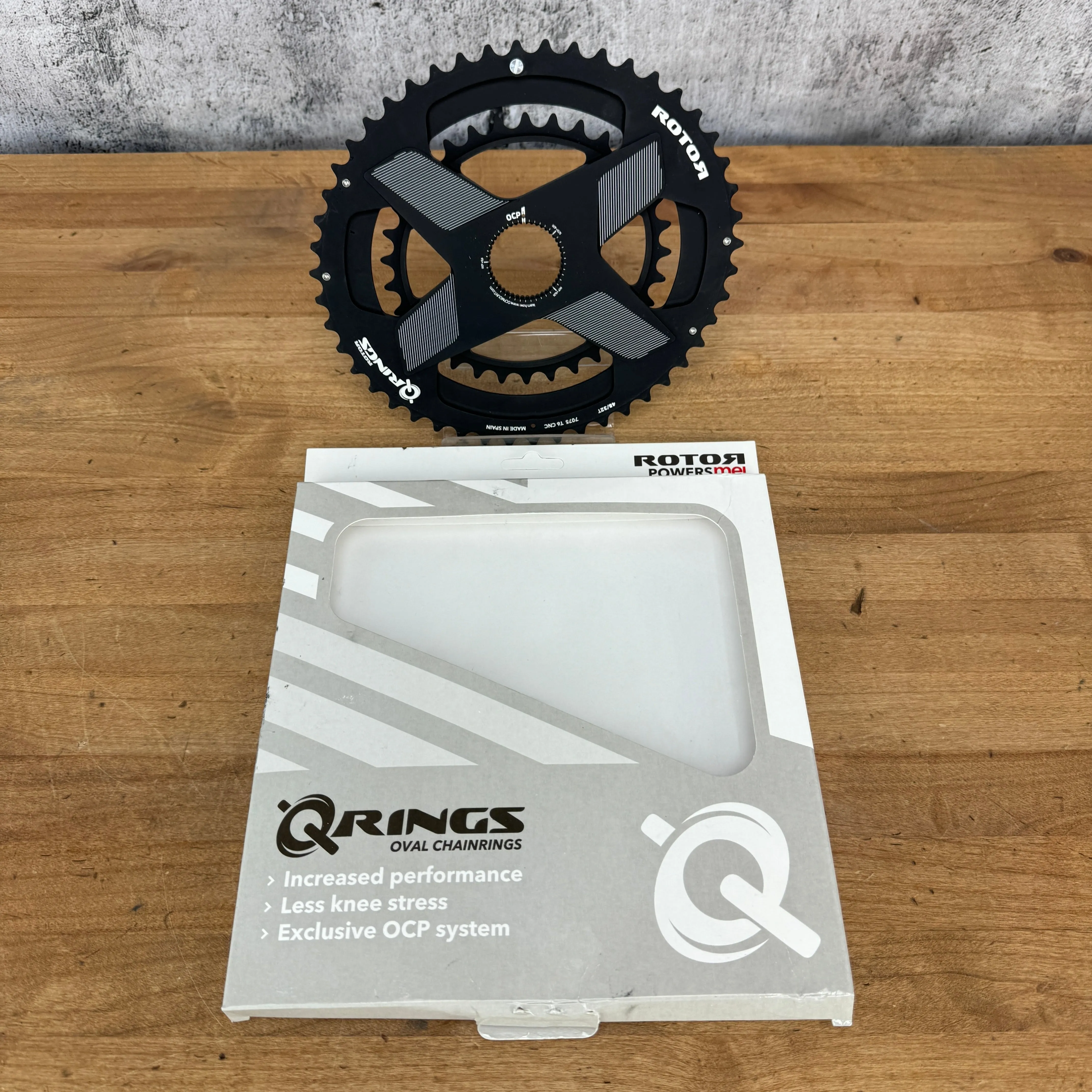 New! Rotor Q-Rings OCP Direct-Mount Oval 2x 48/32t Chainring Set MSRP $295