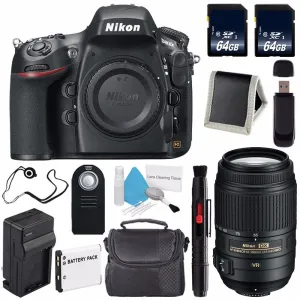 Nikon D800E Digital Camera (Body Only) (International Model)   Nikon AF-S DX 55-300mm f/4.5-5.6G ED VR Lens   64GB Memory Card